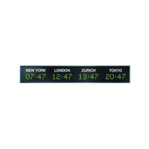 Digital LED Time Zone Display Clock 4740N