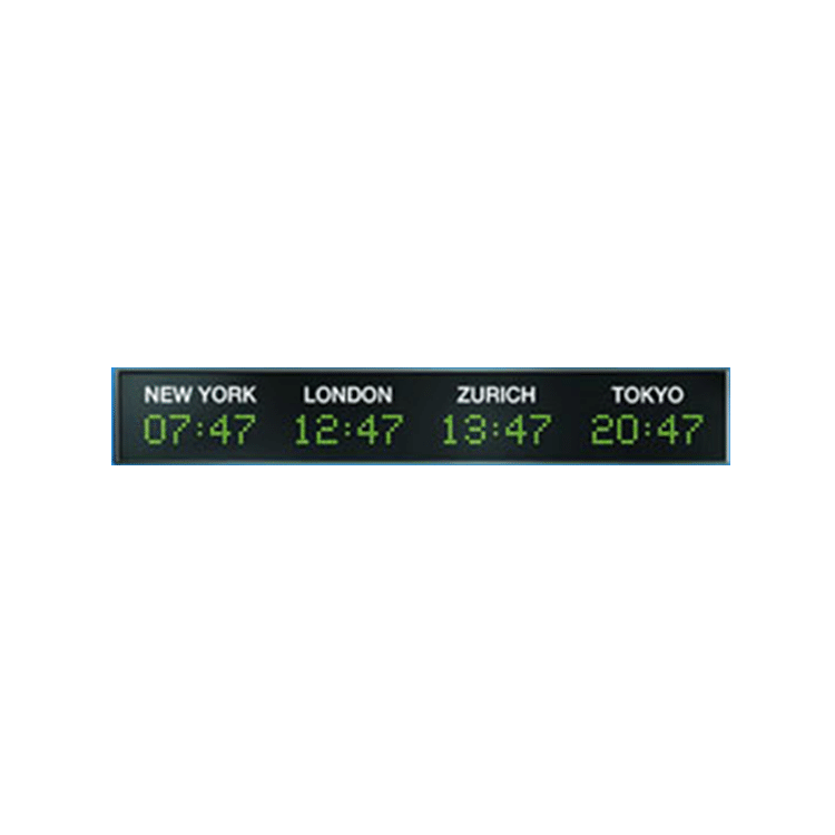 Digital LED Time Zone Display Clock 4740N