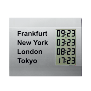 LCD Vertical time zone clock CW600