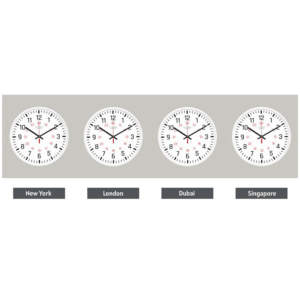 Synced World Clocks