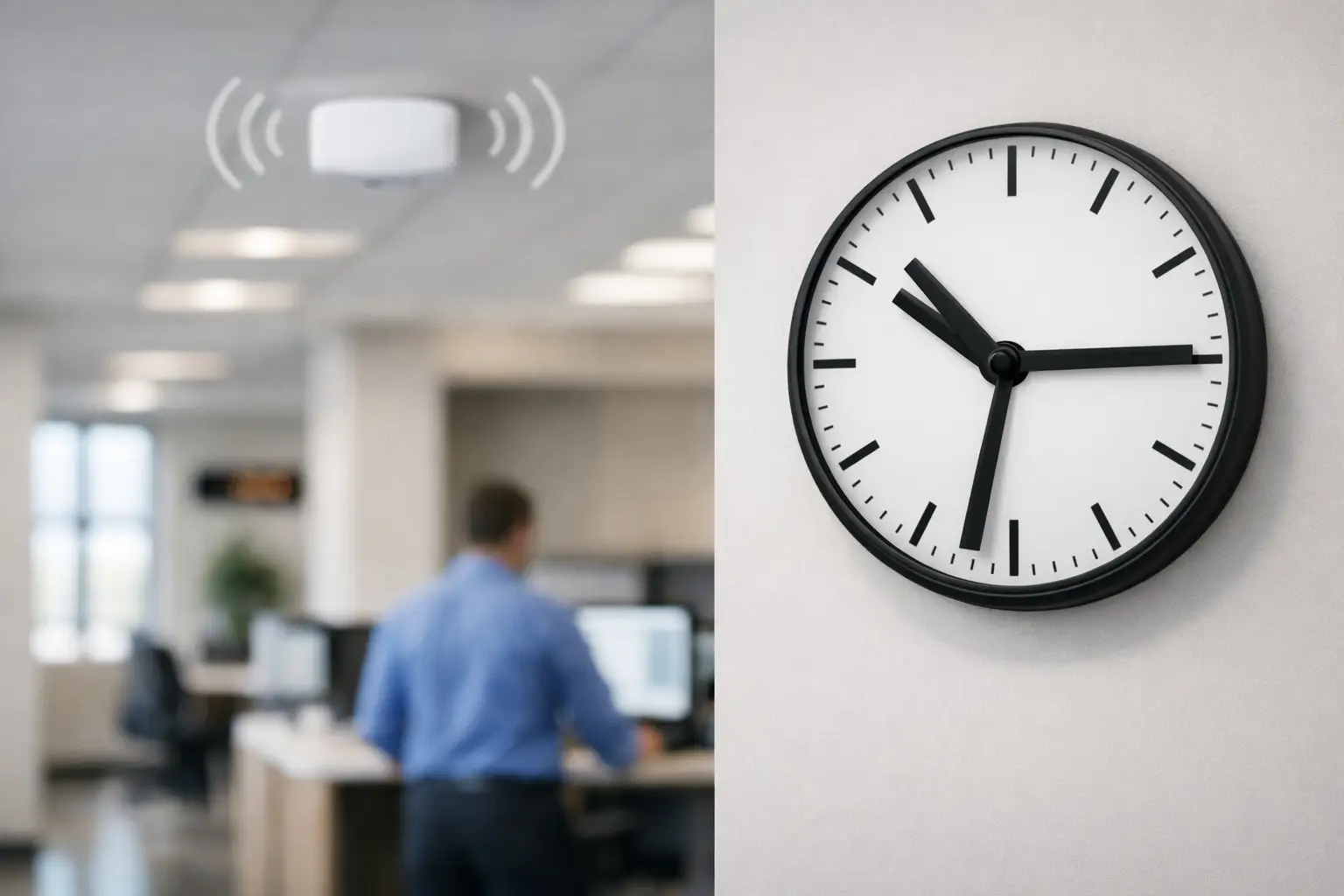 Wireless Clock Systems for Commercial Sites
